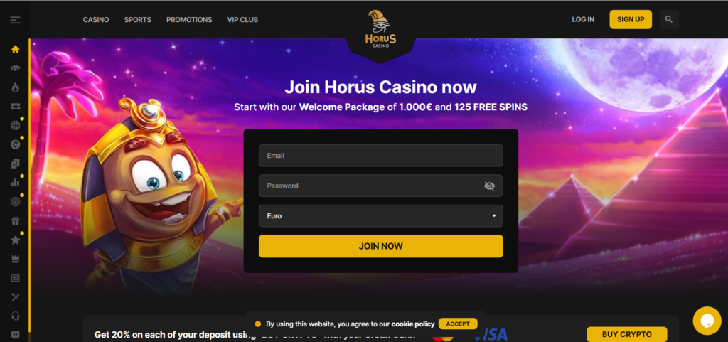 horus casino bonus