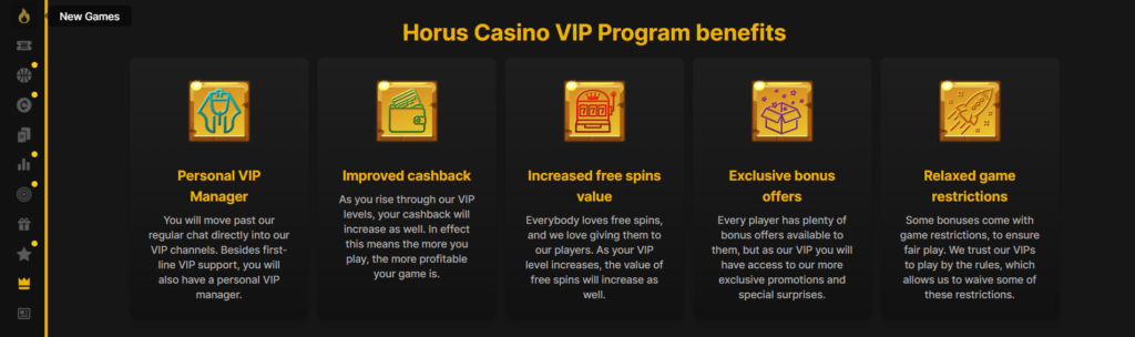 horus casino vip