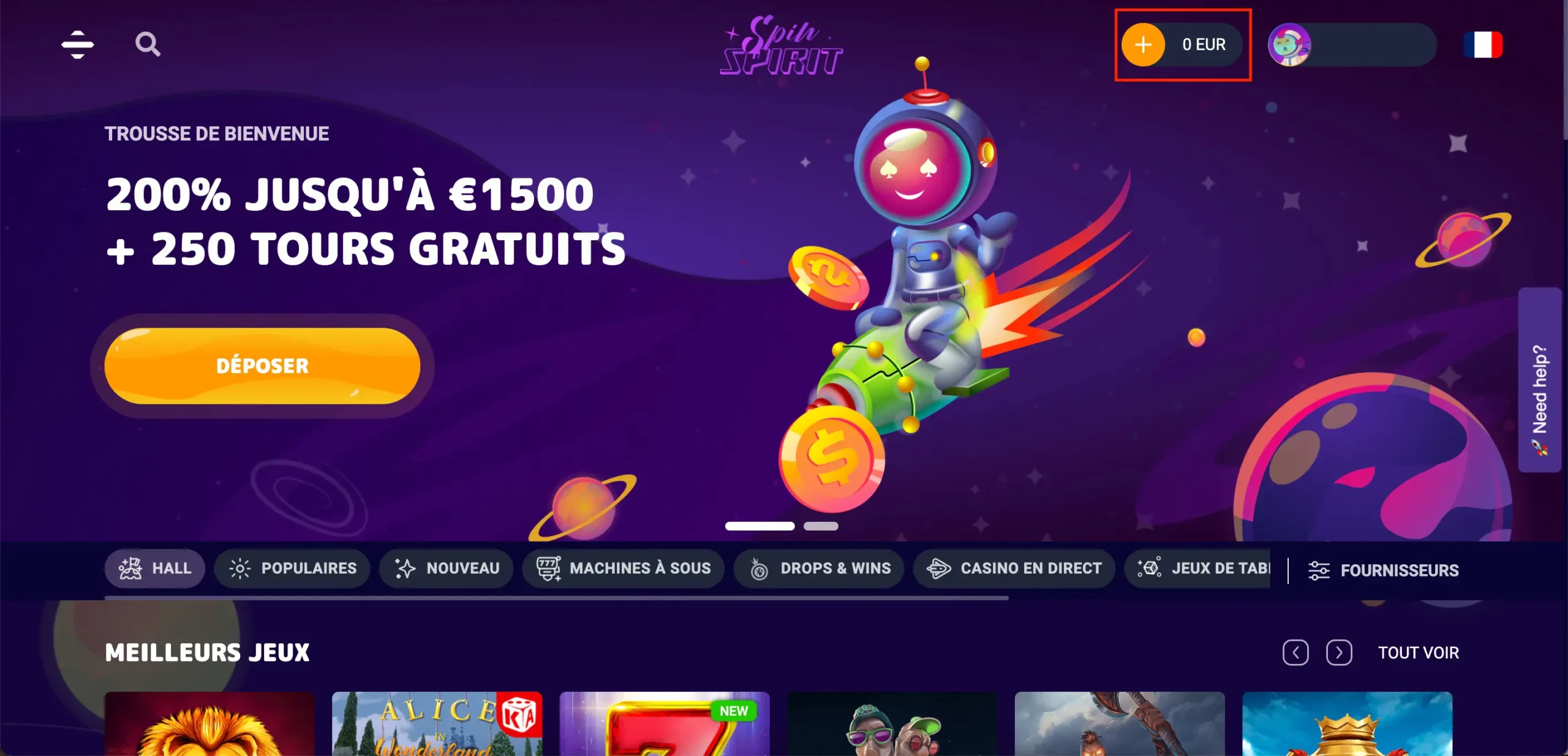 SpinSpirit Casino bonus