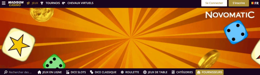 jeux madison casino