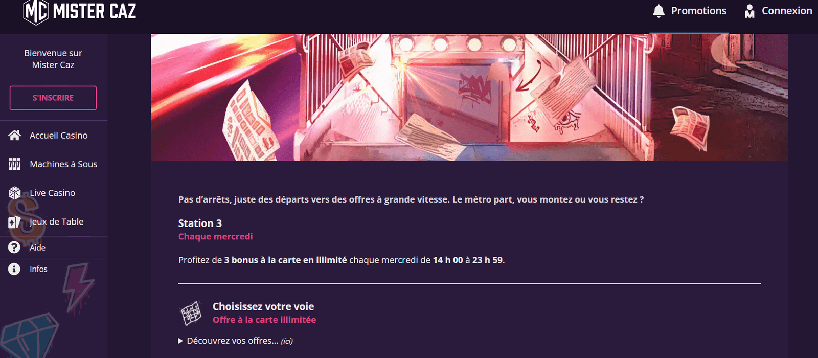 revue mister caz casino