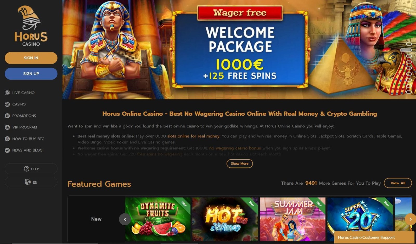 horus casino avis