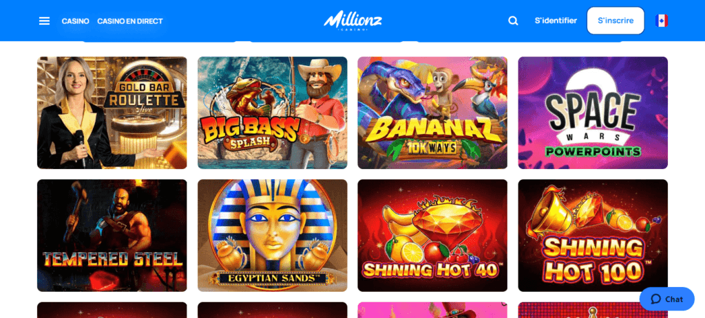 millionz casino jeux