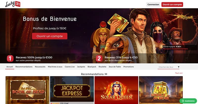 bonus lucky31 casino