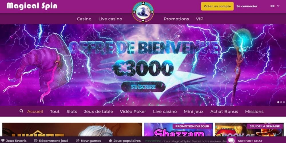 magical spin casino