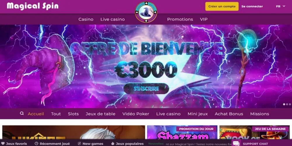magical spin casino