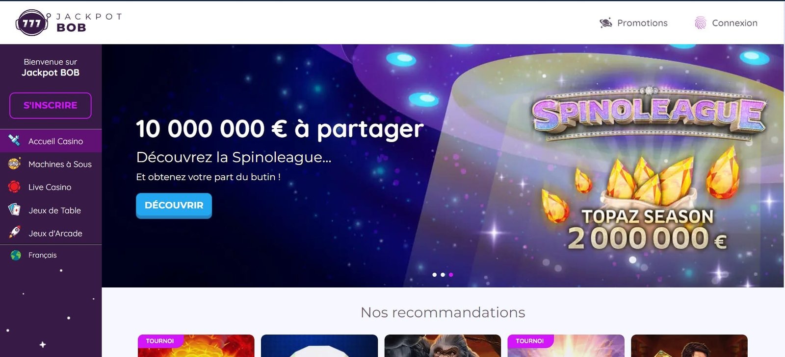 jackpot bob casino avis