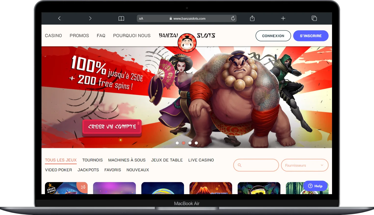 banzai slots casino test