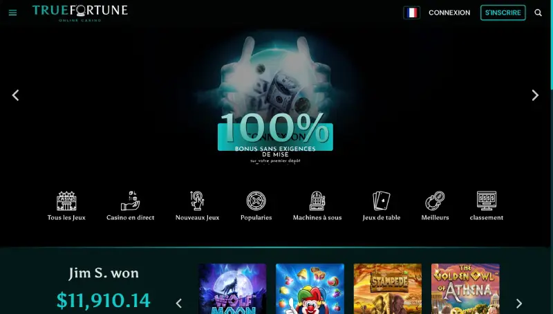 true fortune casino bonus