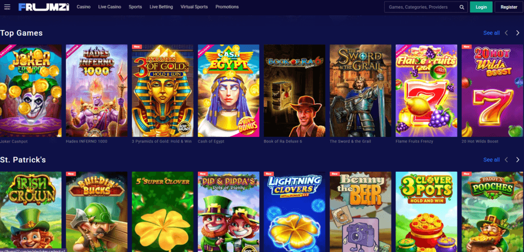 frumzi casino test