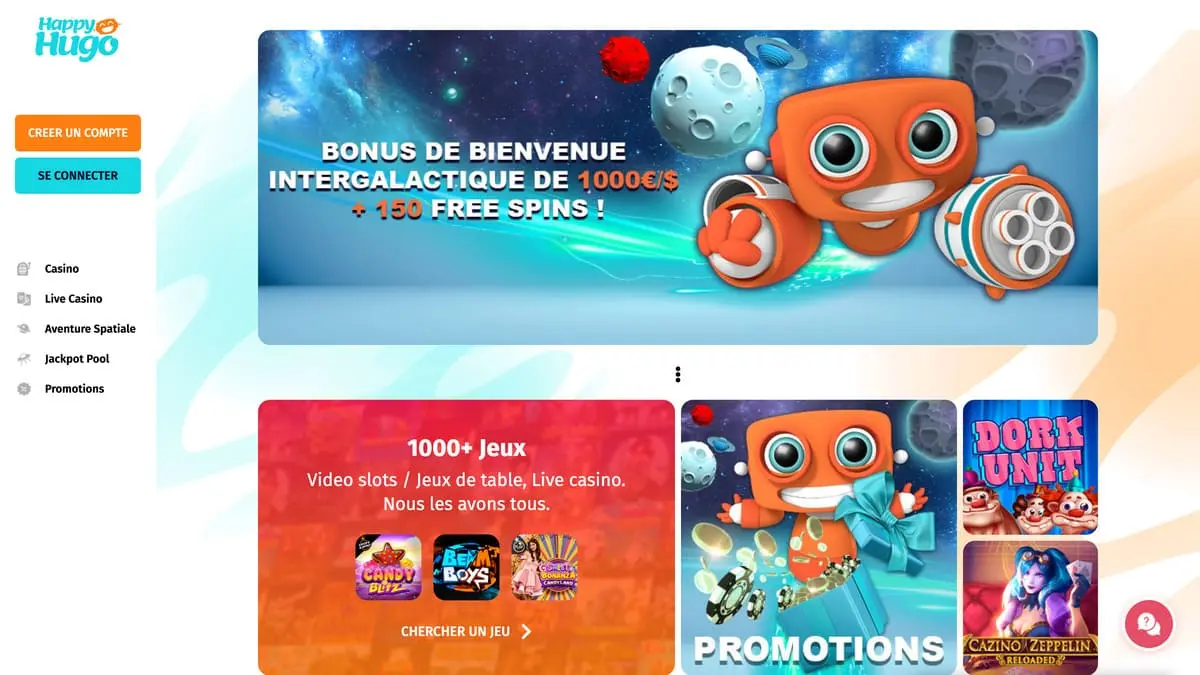 happy hugo casino jeux