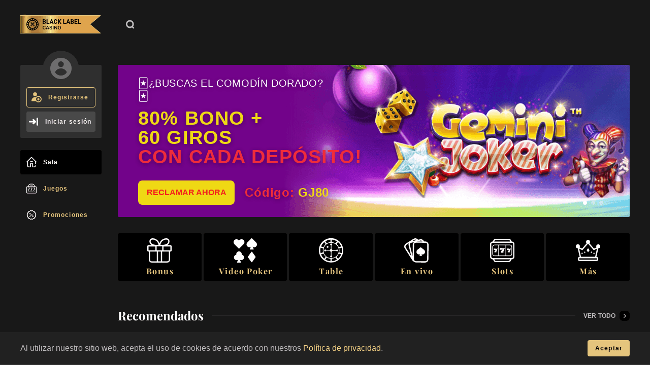 bonus black label casino