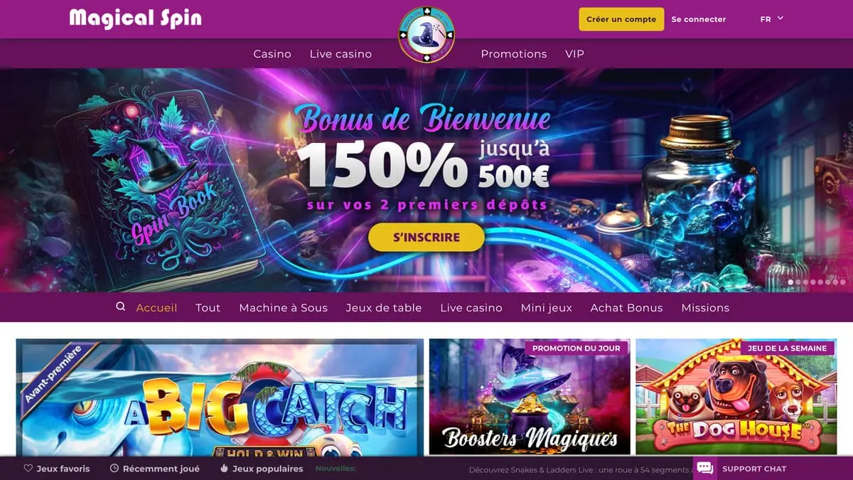 magical spin casino avis