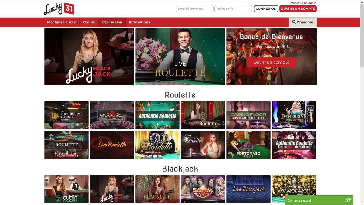 lucky31 casino avis
