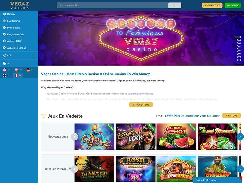 vegaz casino avis