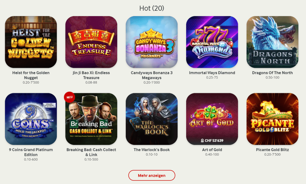 mycasino.ch revue