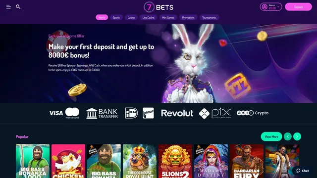 7bets casino bonus