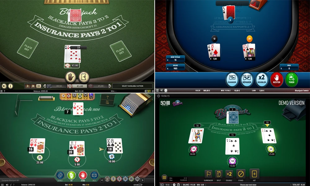 variantes insolites blackjack roulette