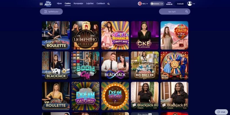 jeux shiny wilds casino