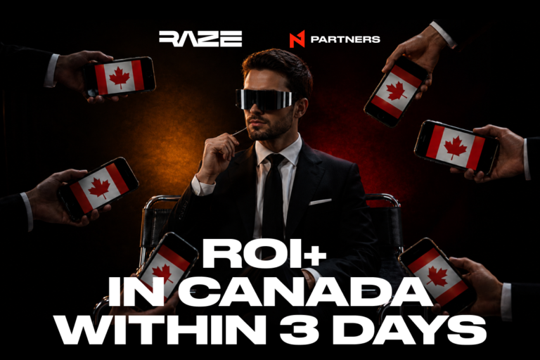 Canada : N1 Partners et RAZE annoncent un ROI positif en trois jours sur une campagne iGaming